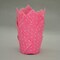 Large Muffin Greaseproof paper Baking cupcake cups, 2-1/4" x 4" Pink printed with Polka Dot Tulip Baking Cup(Large) (125pcs)
